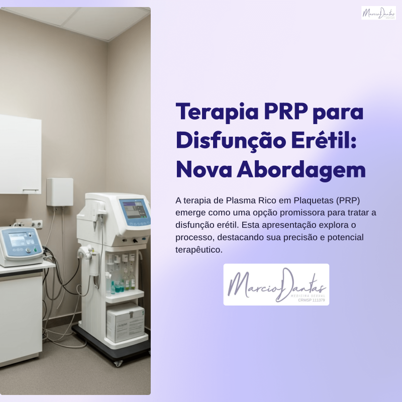 Terapia PRP para Disfunção Erétil Nova Abordagem